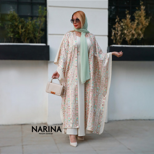 عبای مجلسی لینن گلدوزی