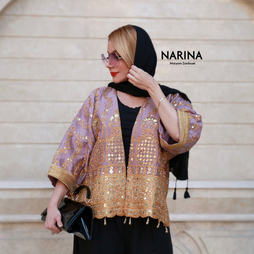 کت مجلسی زنانه ساتن هندی